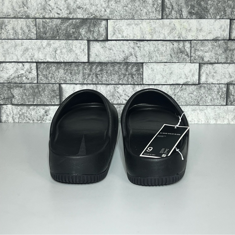 Nike Calm Slides New Men’s 8 Black Comfort Sandals - Picture 4 of 7